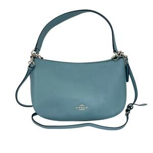 Coach Chelsea Crossbody Shoulder Bag Leather Marine Light Blue 56819 NWT